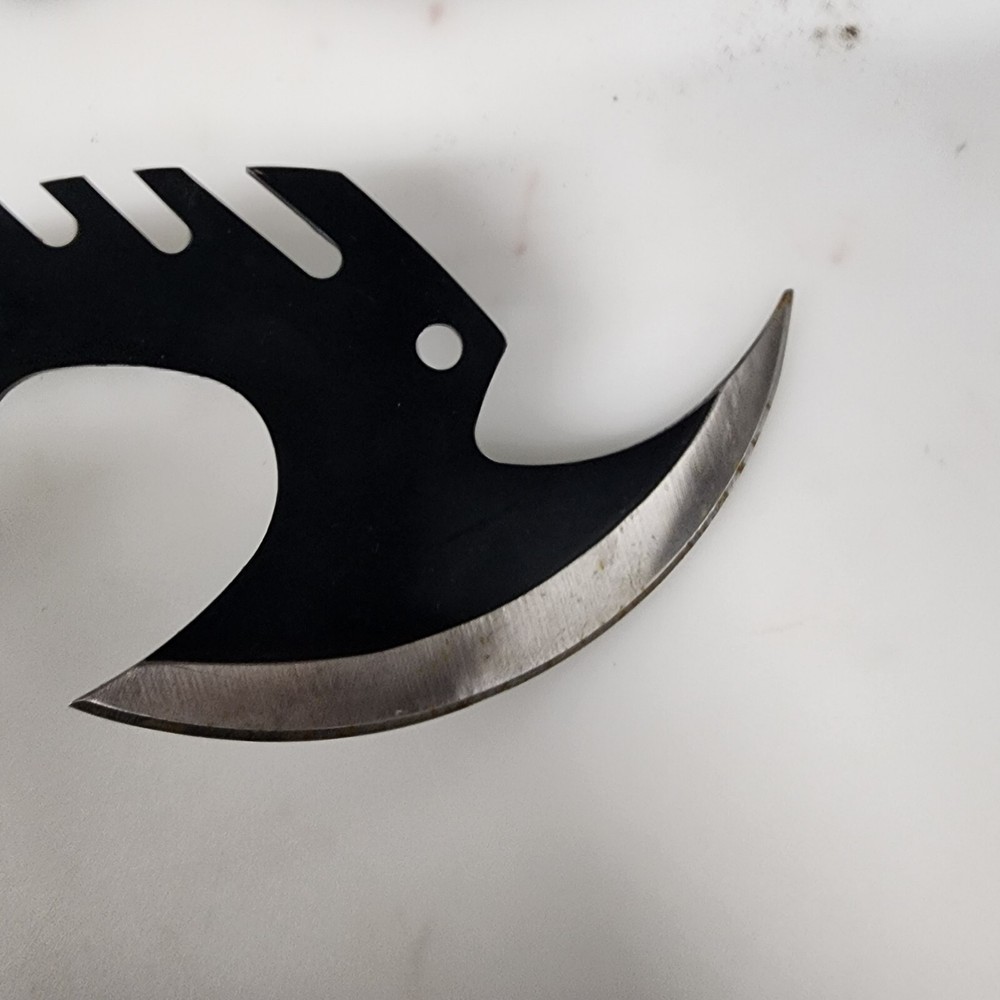 Zombie Killer Skullsplitter Throwing Axe Hatchet with Fingerhole - Green