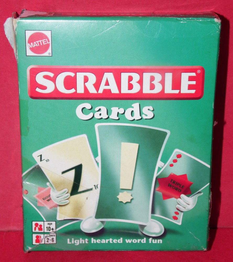 SCRABBLE CARDS * Mattel 2000 * Complete *