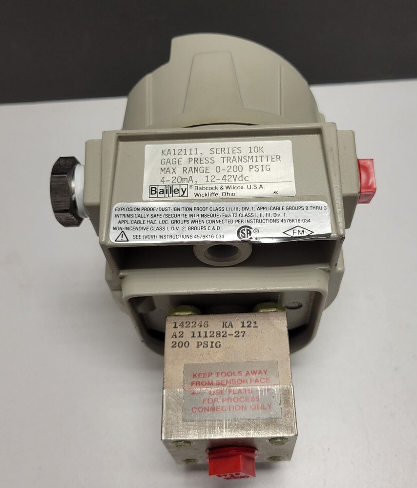 Bailey KA12111 Series 10K Pressure Transmitter