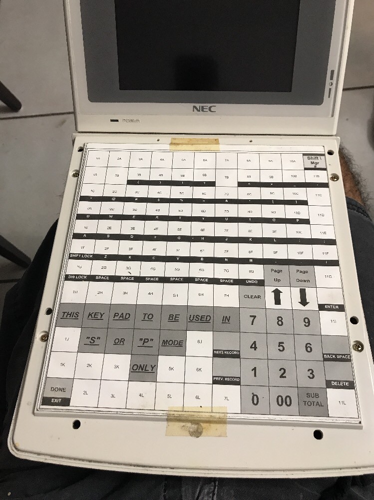 NEC PB5800-0020 POS REGISTER SYSTEM PROGRAMMABLE UNTESTED