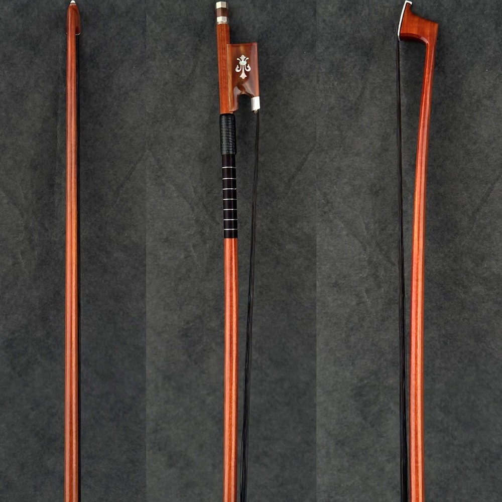 D. Peccatte Copy Master Pernambuco Violin Bow 4/4 Red OX Fleur-De-Lys Silver 61g