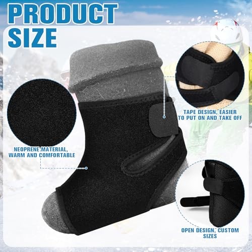 2 Pcs Ski & Snowboard Boot Fitting Liner Sleeve with 30 Pack J Bars Fitting