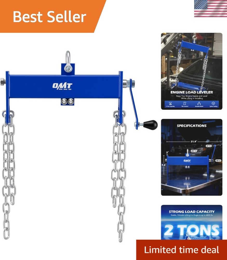 Rugged 4000 lb Engine Leveler with Secure Chains - Ultimate Tool for Mechanics