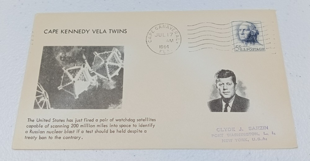 6 Different 1964 Early space launch covers Canaveral Sarzin cachets