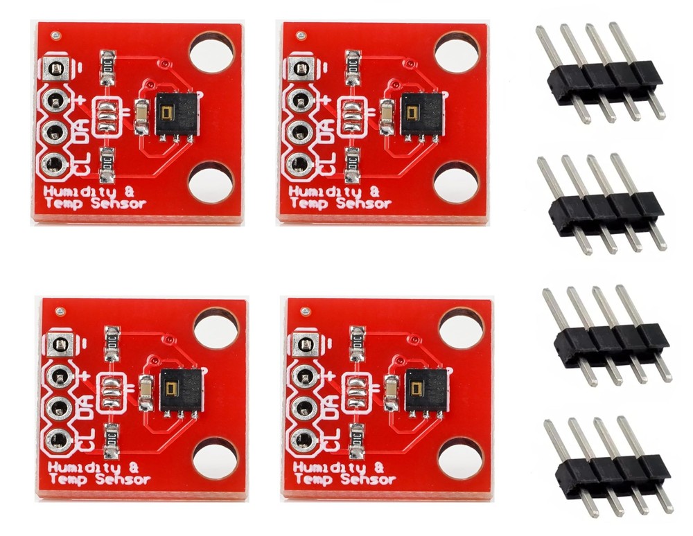 4 PCS GY-213V-HTU21D Temperature And Humidity Sensor Detection Module I2C