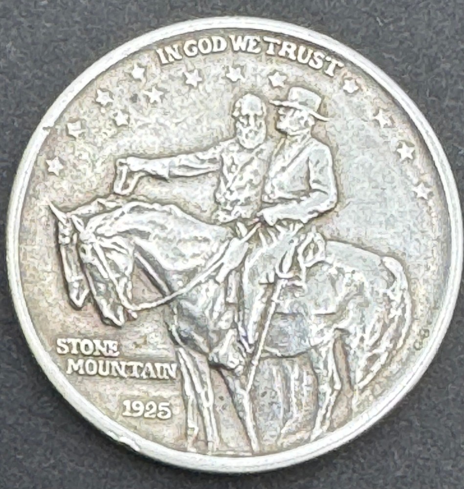 1925 Stone Mountain Half Dollar 90% Silver Coin