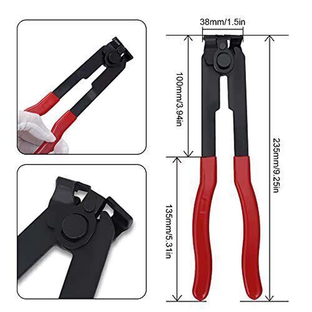 18 PCS Universal Adjustable Axle CV Joint Boot Crimp Clamps w/ Clamp Pliers Tool