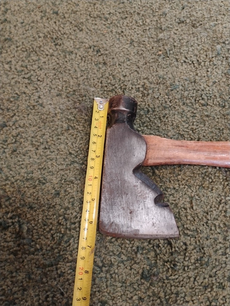 Vintage Wooden Handle Hatchet Very Sharp Solid Great Useable Condition USA