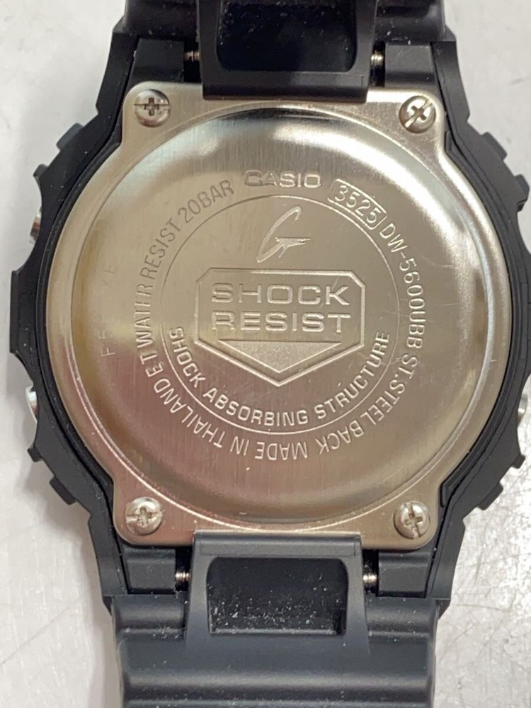 CASIO Wristwatch Digital Rubber BLK 5600UBB