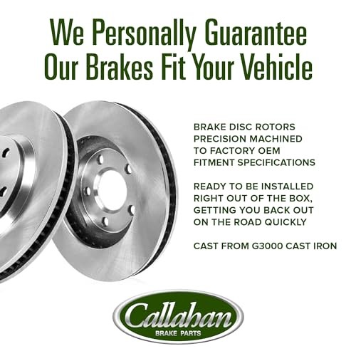 Brake Kit for Mazda 2 2011-2014 Front Replacement Brake Rotors with Ceramic