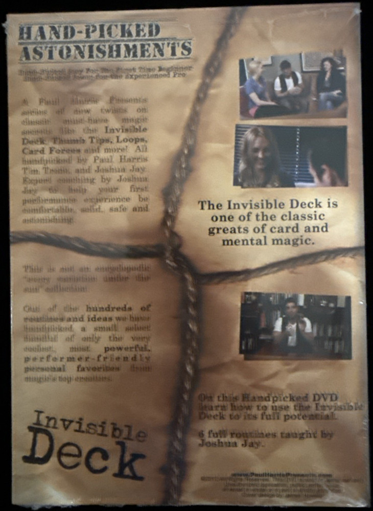 Invisible Deck BLUE Bicycle Cards Magic Trick 1000 Sold! + Invisible DVD