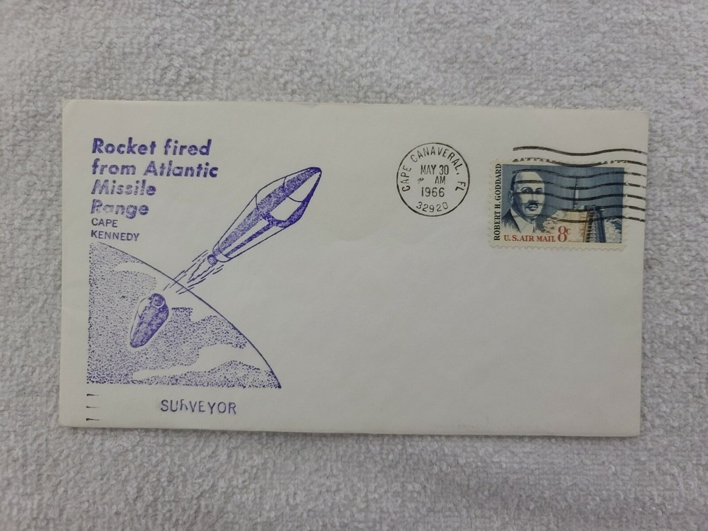 Rocket fired from Atlantic Missile Range (Surveyor 1) 05/30/1966 | Space Cover