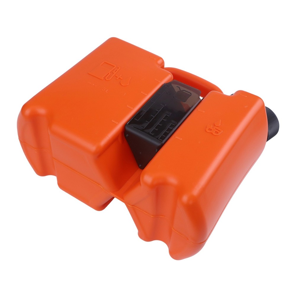 Practical 5L Oil Combi Can With Integrated Tool Carriers For Chainsaw Users