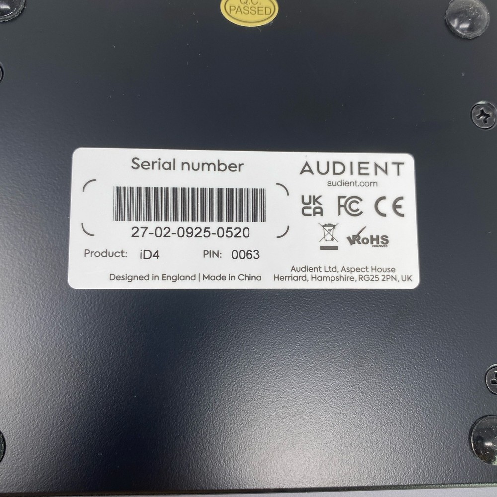 Audient iD4 MKII USB-C Audio Interface Black 2x2