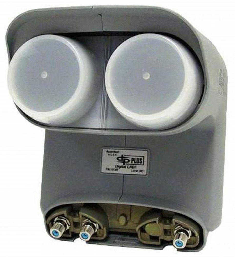 DISH NETWORK TWIN DPP SATELLITE LNB + Y ADAPTER BRACKET 110 119 PRO PLUS DISHNET