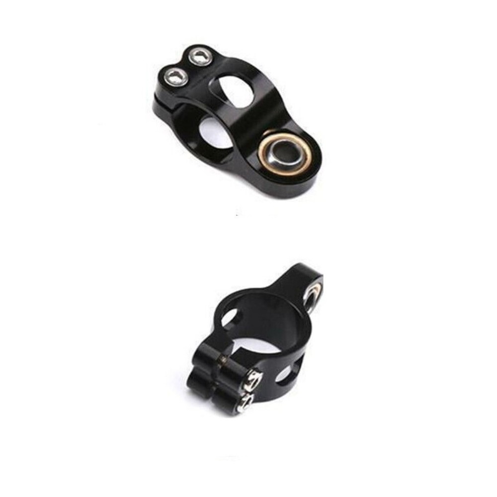 Black Bracket 25mm 1" Clamp Mounting Holder Fits For Steering Damper Stabilizer