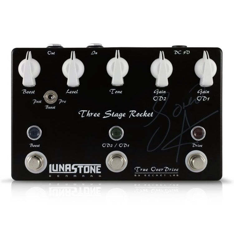 Lunastone Three Stage Rocket Overdrive Pedal