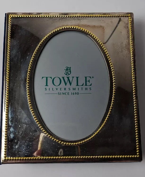 Vintage Towle Silversmiths Two Tone Album Frame T8340586