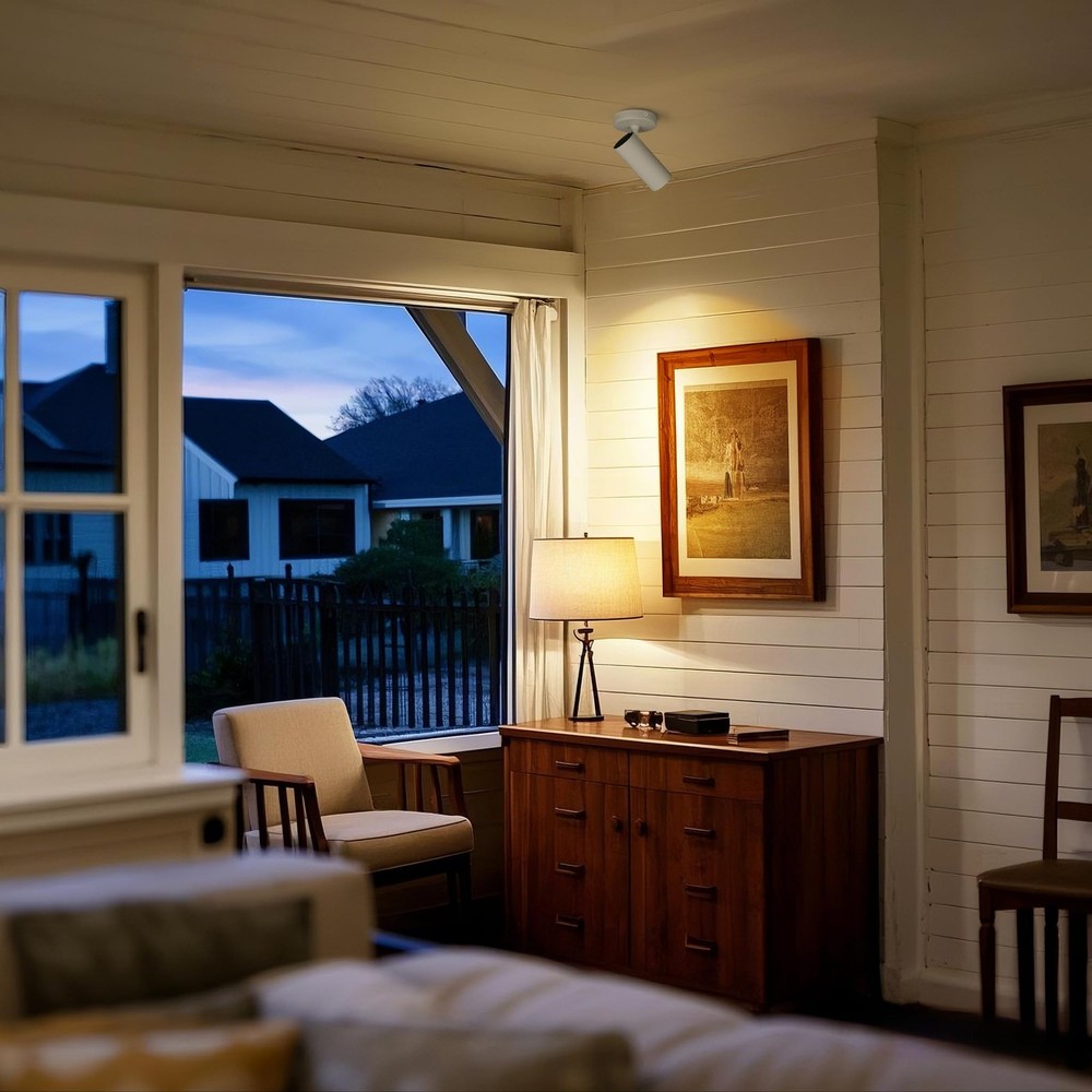 12W LED Dimmable Ceiling Spotlight Indoor - Adjustable Wall Surface Accent La...