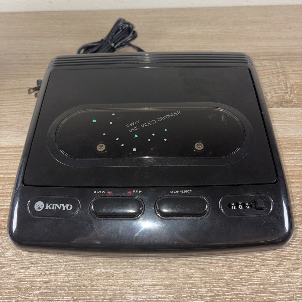 Kinyo 2-Way Forward/Reverse VHS Video Cassette Rewinder - Tested