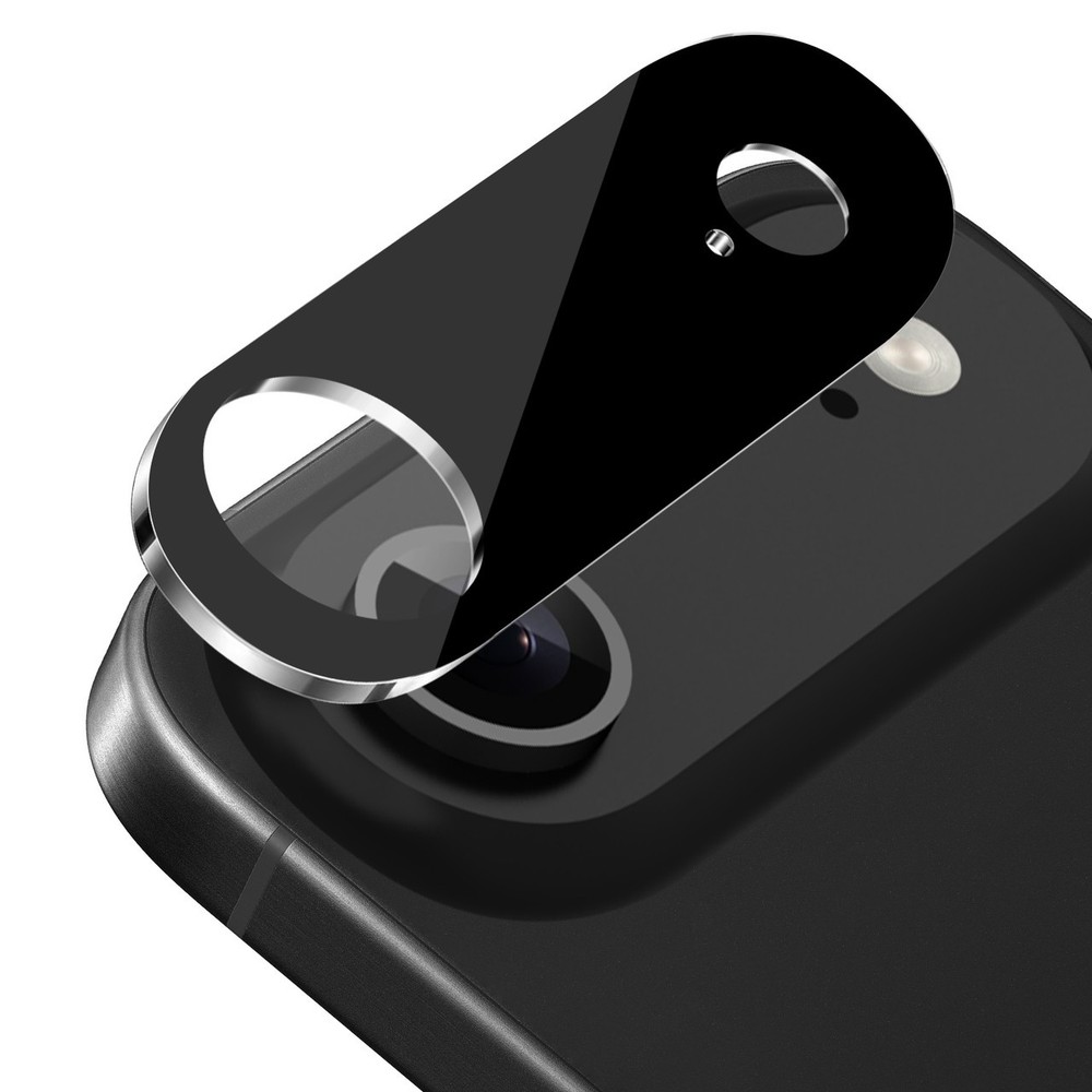 2-Pack HD Tempered Glass Camera Lens Protector for iPhone Air - Black
