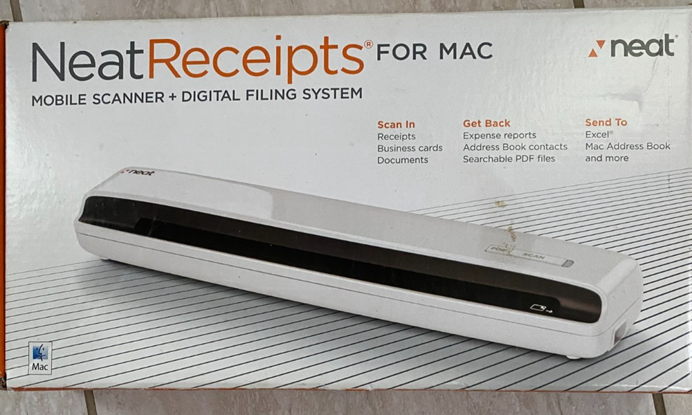 Neat Receipts for Mac Mobile Scanner Digital Filing System