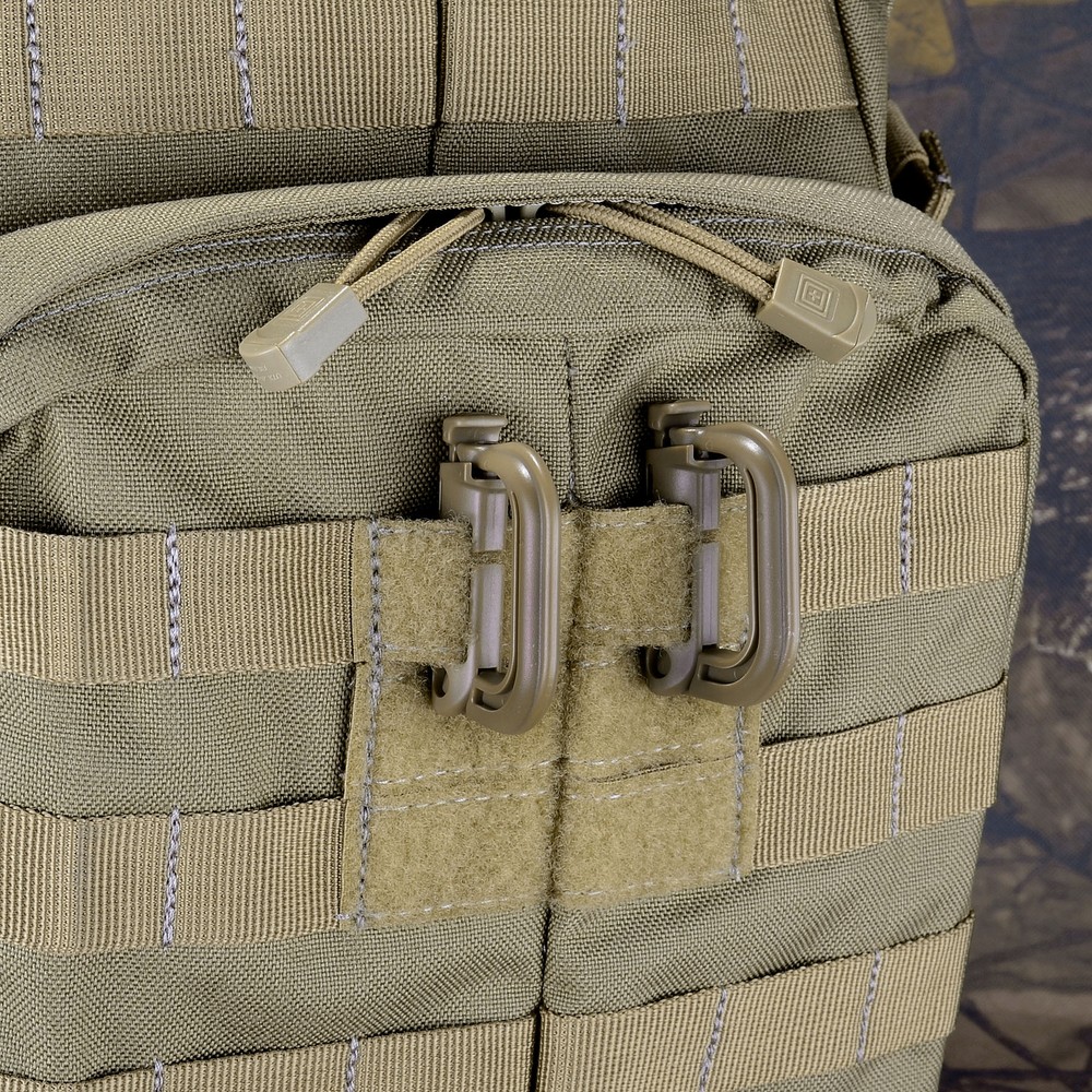 Multipurpose 10 Pcs Grimloc D-Ring Locking Molle Gears Accessory with Zipper Bag