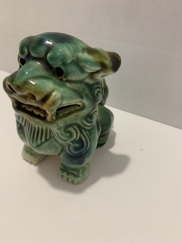 Ceramic Foo Dog Cone Incense Cover *no Underplate* 4"
