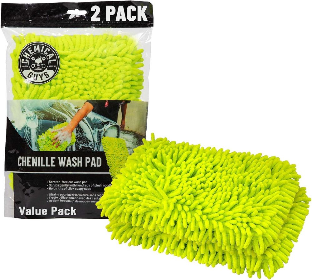 Chenille Microfiber Wash Pad (2 Pack) – Scratch-Free Extra Plush Wash Pads for G
