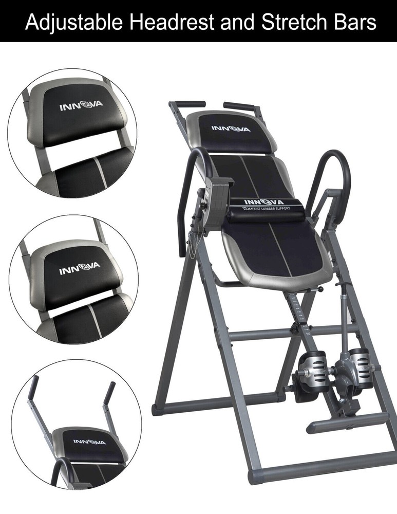 Innova ITX1200 Inversion Table with Adjustable Stretch Bars Full Body Stretch