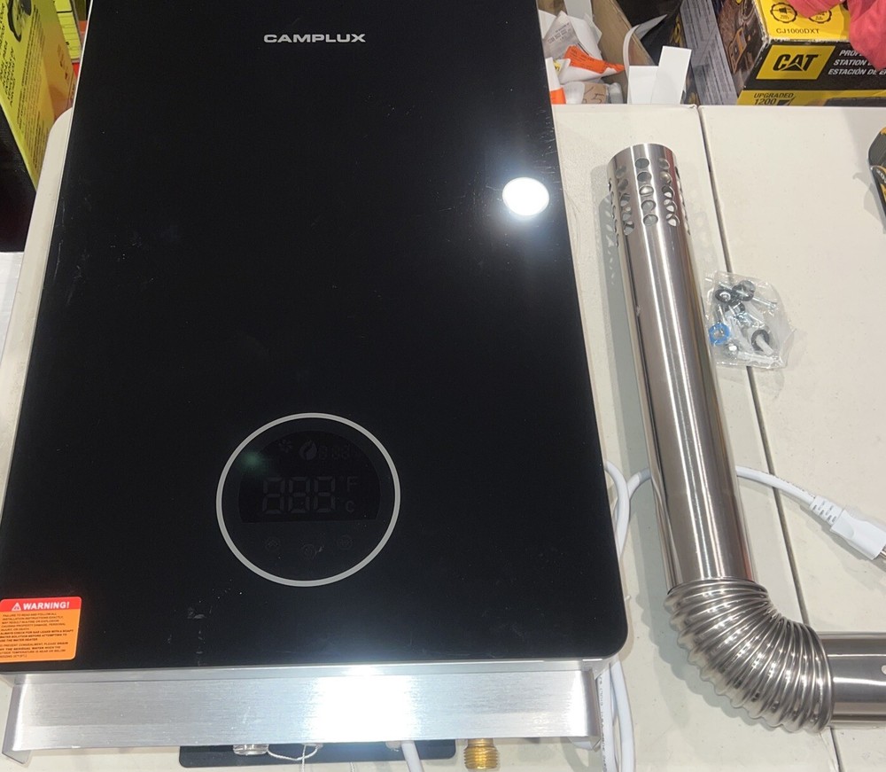 CAMPLUX CA318 Tankless Instant Hot Water Heater Natural GAS USED READ INF