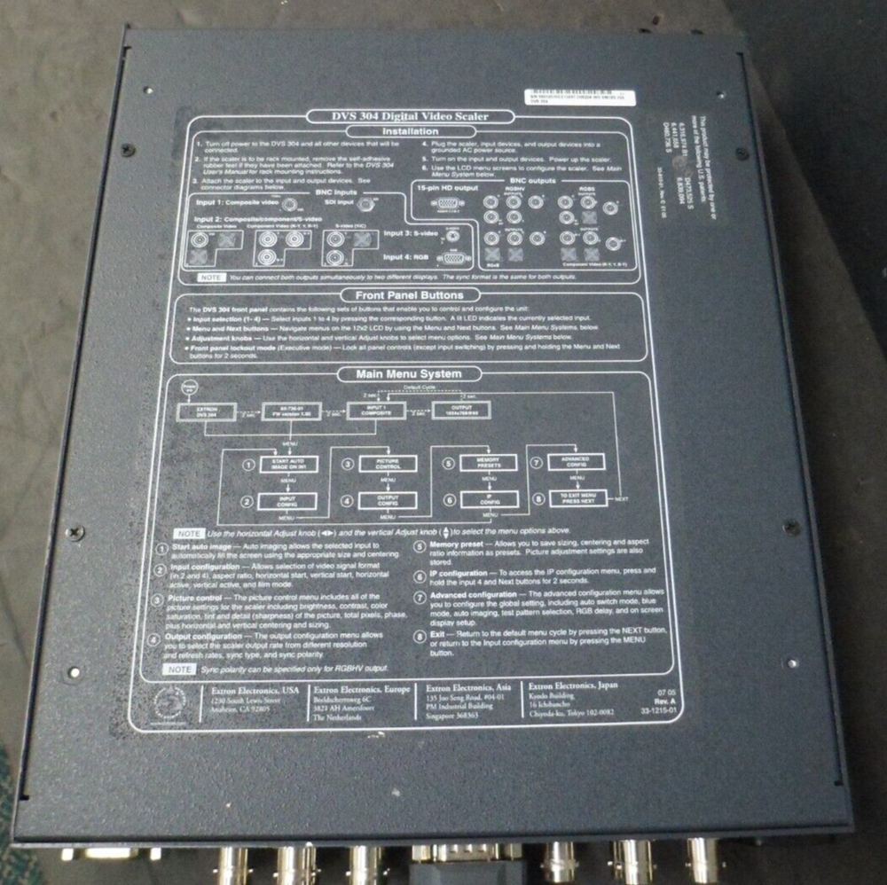 Extron DVS 304 Digital Video Scaler