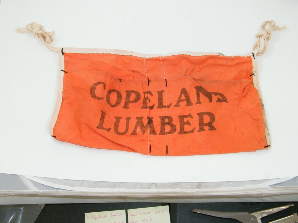 (2) COPELAND LUMBER NAIL APRONS 3 POCKET TOOLS, TIE - STRING