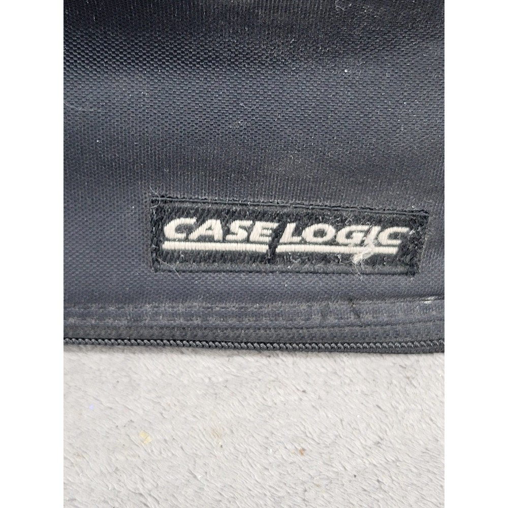 Case Logic 30 Capacity Cassette Tape Storage Bag Black Nylon Shoulder Strap Case