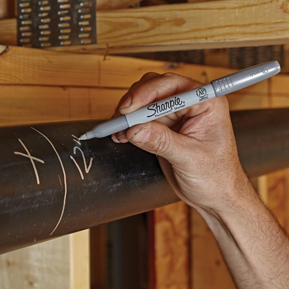 Sharpie Metallic Permanent Markers, Fine Point, Assorted Metallic, 6 Count