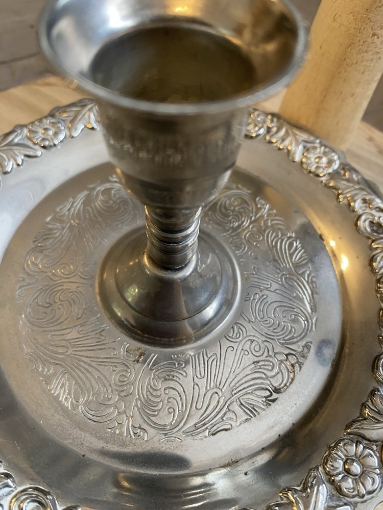 Vintage Silver Plated Candle Holder