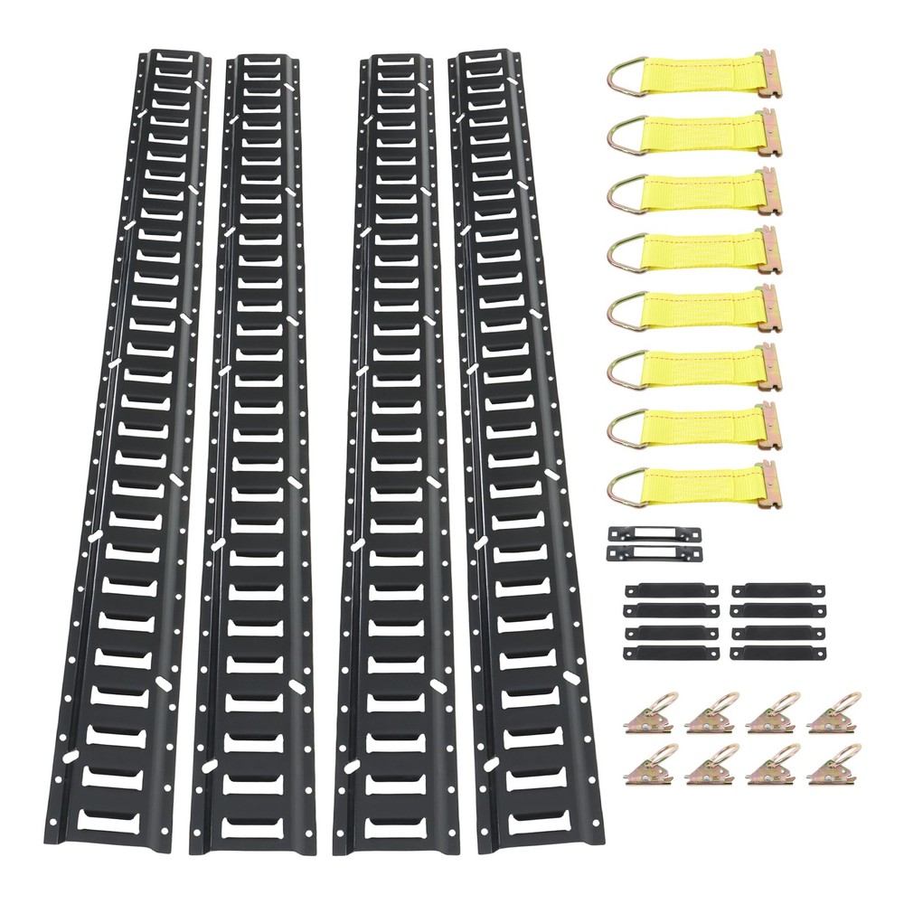 LABLT 30PCS 5' E Track Tie Down Rail System Heavy Loads Horizontal For Trucks