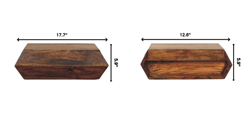 Artisan Furniture Solid Wood Prisma Wall-Mounted bedside