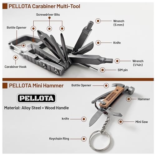 Multi Tool Prizes [17-in-2] for Adults - Multi Tool for Men, Multitool, Small