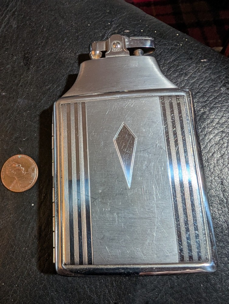 Vintage Ronson King Lighter And Cigarette Case In One -
