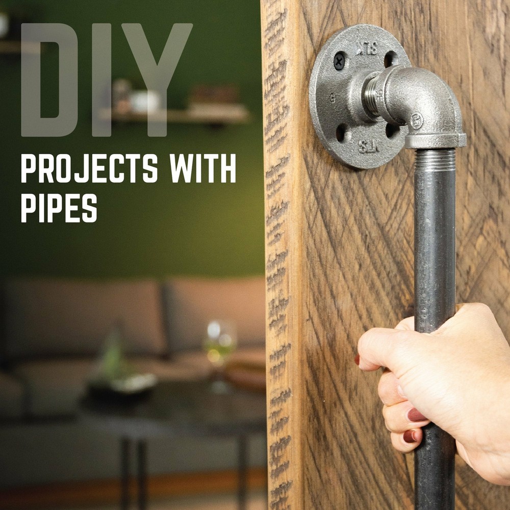 3/8 in. x 6 in. Black Pipe