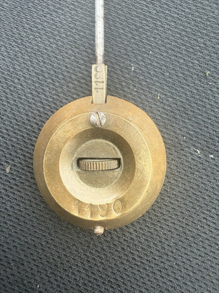 Antique French Brass Wall Clock