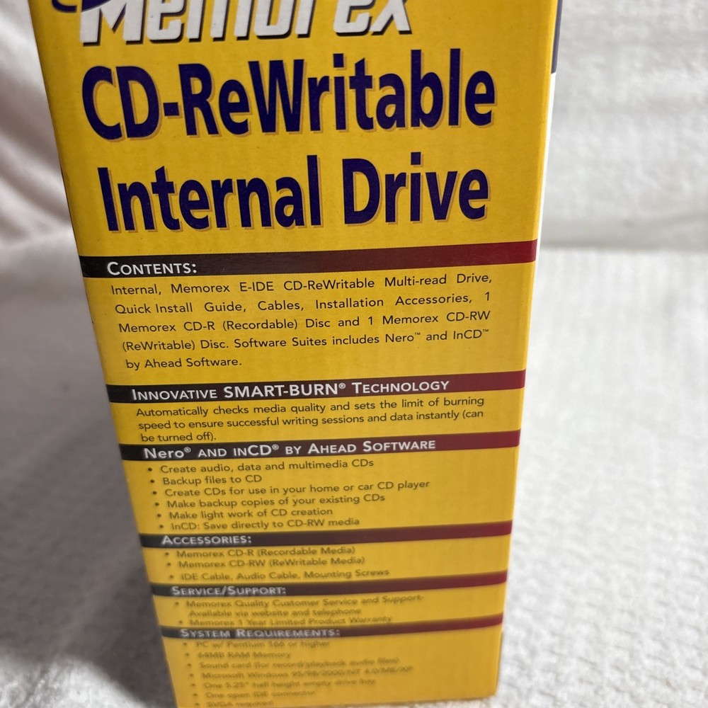Memorex CD Re-Writable Drive NEW