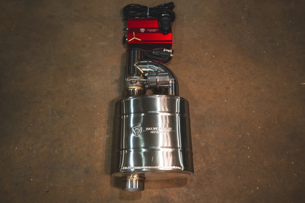 Valvetronic Designs Valved Muffler 2.5" Single In/Out w/ Valve Controller