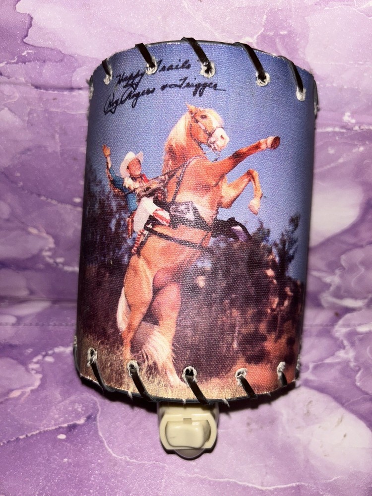Vintage Roy Roger’s & Trigger Night Light Euc Works Needs Bulb