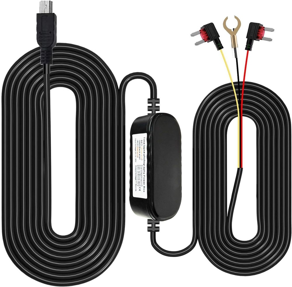 Dash Cam Hardwire Kit Mini USB Low Voltage Protection