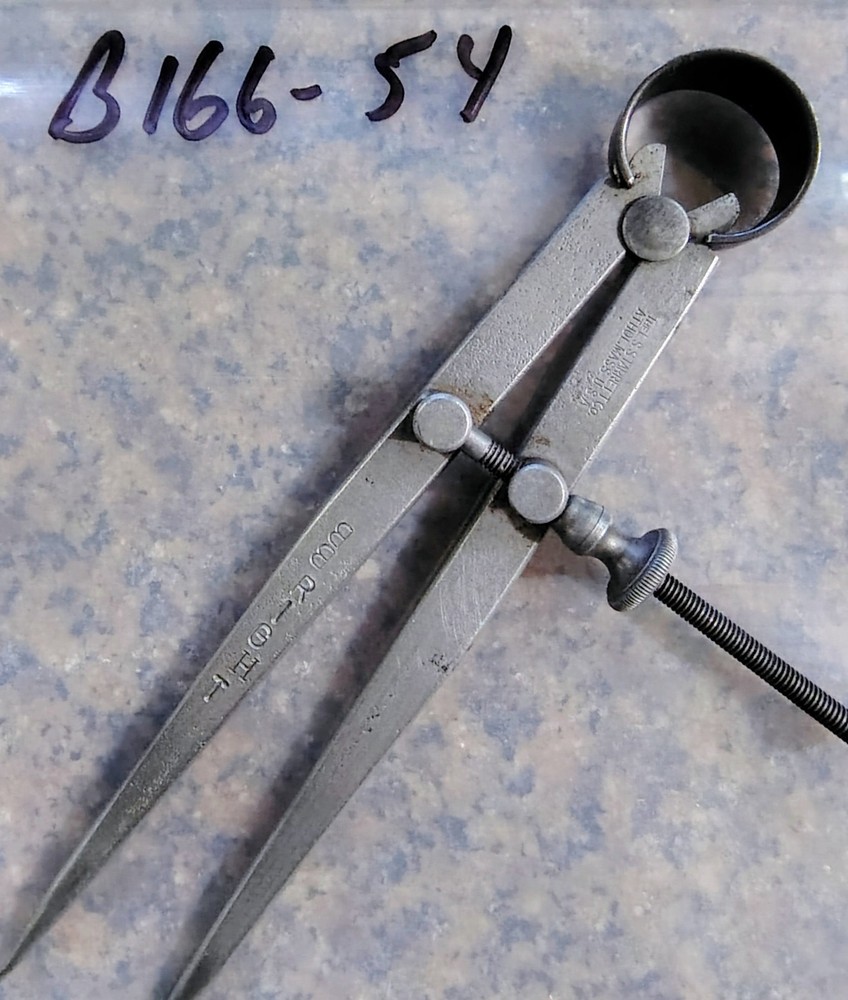 🗽 VINTAGE STARRETT 5" DIVIDER MACHINIST/ TOOLMAKER