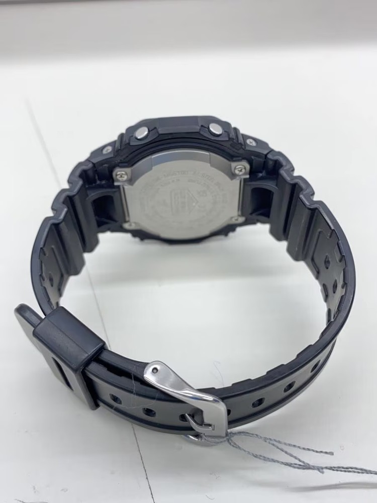 CASIO Solar Wristwatch G SHOCK Digital Rubber BLK BLK Plastic