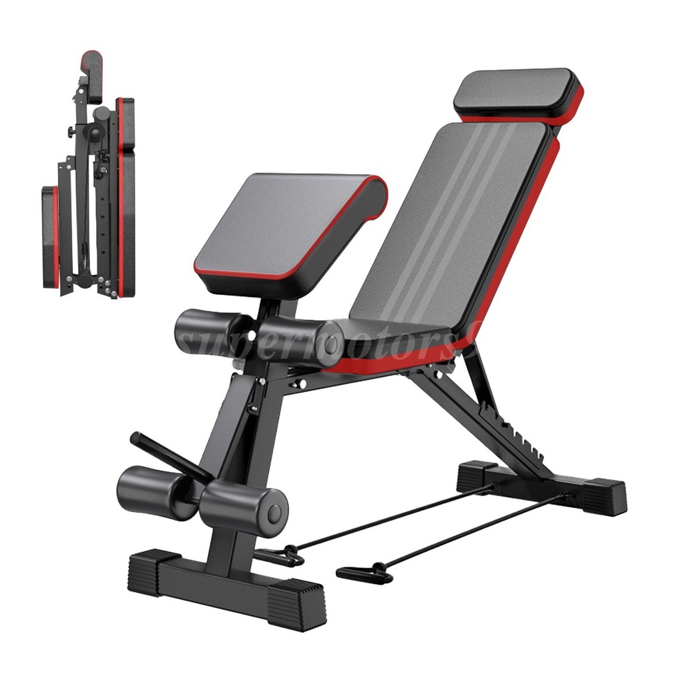 Adjustable Foldable Weight Bench for Home Gym Strength Training Workout Bench US
