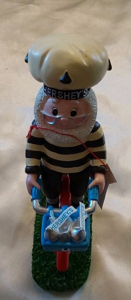 KURT ADLER 2003 HERSHEYS ELF ON BICYCLE